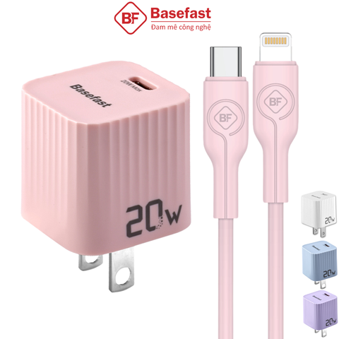 Bộ sạc nhanh 20W C to Lightning - Basefast TROPIC SERI BS01