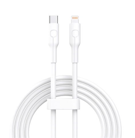 Bộ sạc nhanh 20W 2 Cổng C to Lightning kèm dây silicon chống quá tải nhiệt - Basefast Amazon Seri