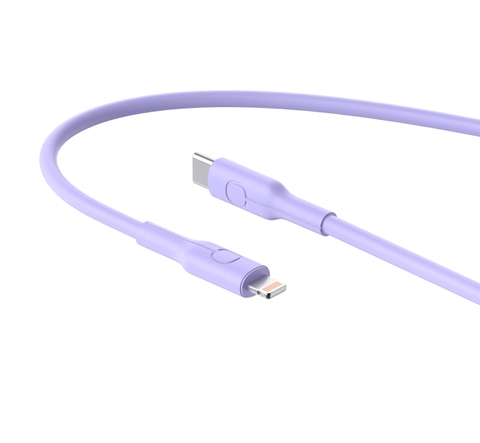 Cáp sạc nhanh 27W C to Lightning dây Silicon siêu bền - Basefast MERCURY SERI CS56