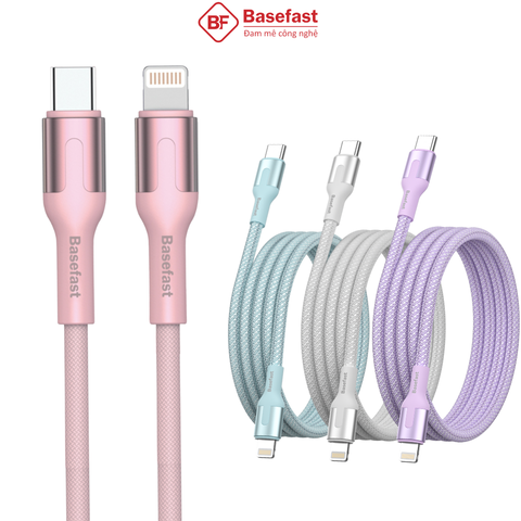 Cáp sạc nhanh PD27W C to Lightning dây bọc dù siêu bền -  Basefast CS81