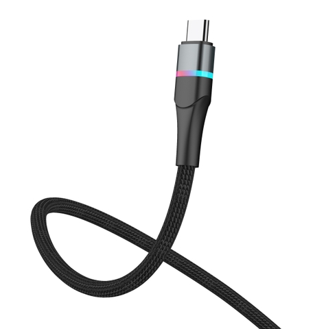 Cáp sạc nhanh 100W Type C to Type C có đèn báo sạc - Basefast VENUS SERI CS88