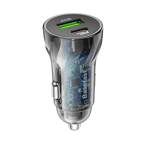 Tẩu sạc ô tô PD30W + QC3.0 Basefast TS30