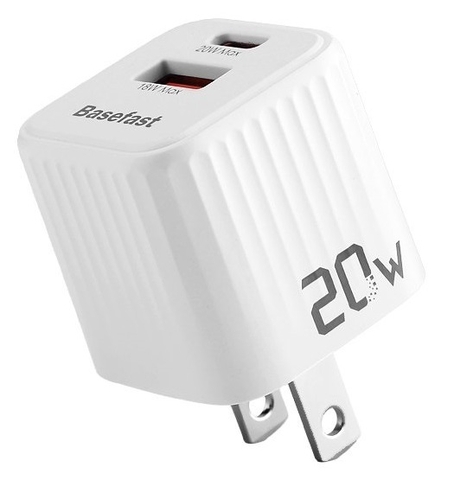 Củ sạc nhanh 20W 2 cổng U+C - Basefast TROPIC SERI S21