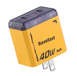 Củ sạc nhanh 40W 2 cổng C+C công nghệ GAN chống quá tải nhiệt - Basefast G40