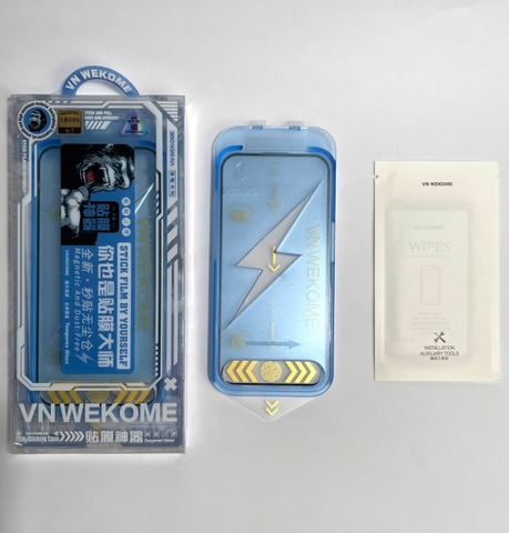 Kính cường lực kèm khung tự dán cho iPhone chính hãng VNWEKOME WTP-081/082