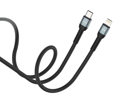 Dây sạc bọc dù PD27W cho Apple - Basefast CS16 (1M/2M)