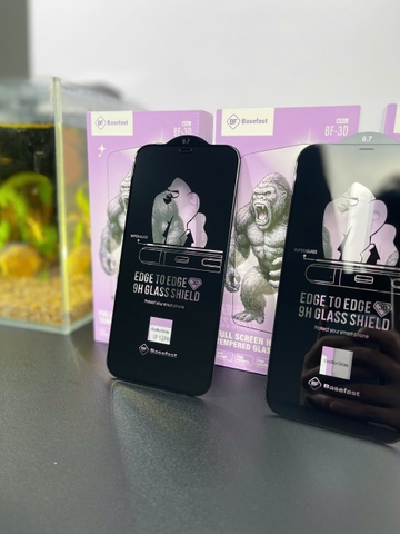 Kính cường lực 3D Trong suốt Full HD cho iPhone chính hãng Basefast