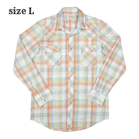 Vintage 70s The County Seat Western Shirt Size L
