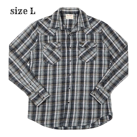 Wrangler Flannel Western Shirt Size L