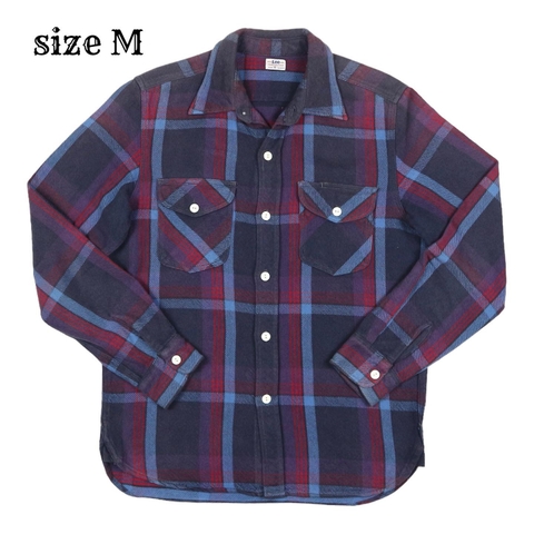 Lee Heavy Flannel Work Shirt Size M
