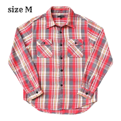 PAPER BAG Heavy Flannel Work Shirt Size M