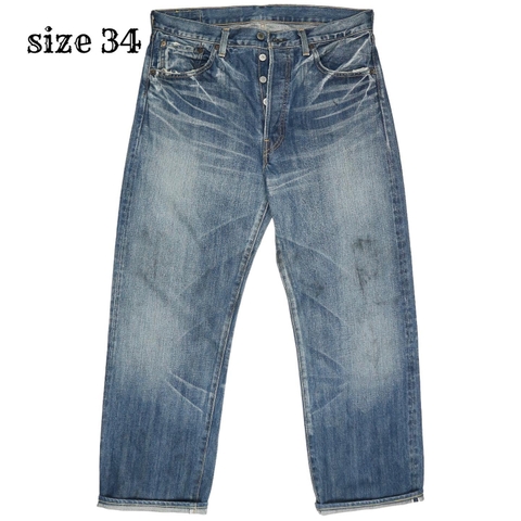 LEVI’S VINTAGE CLOTHING 1971 501 Selvedge Denim Jeans Size 34