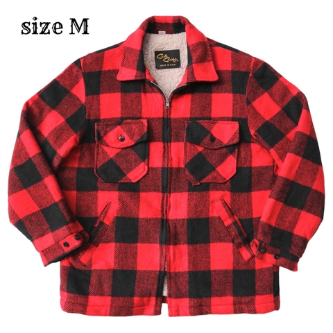 Vintage Cal Craft Buffalo Check Hunting Jacket Size M
