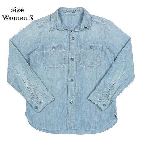 Denim & Dungaree Chambray Work Shirt Size Women S