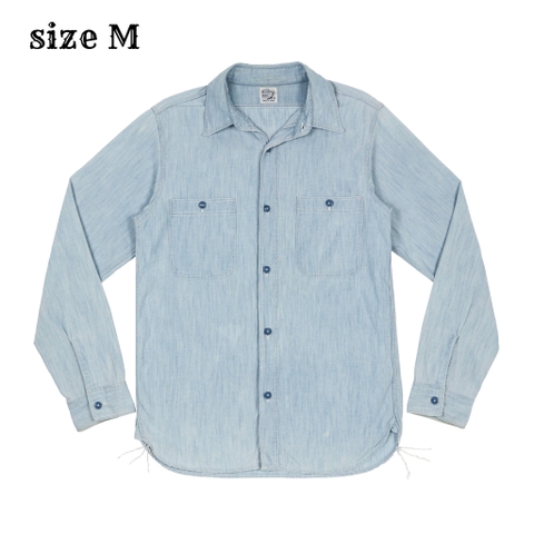 orSlow Japan Made Chambray Work Shirt Size M