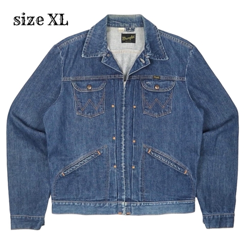 Vintage 70s Wrangler USA 24MJZ Denim Jacket Size XL