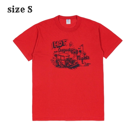 Vtg 80s Russell USA Hot Rod Graphic T-Shirt Size S