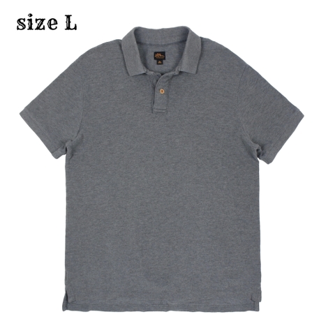 L.L.Bean Classic Logo Grey Polo Shirt Size L
