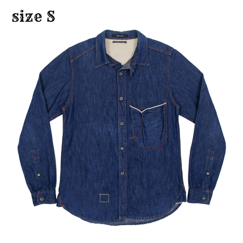 Johnbull Made in JP Selvedge Denim Shirt Size S