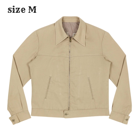 Vintage Tergal Chainstitch Embroidery Jacket Size M