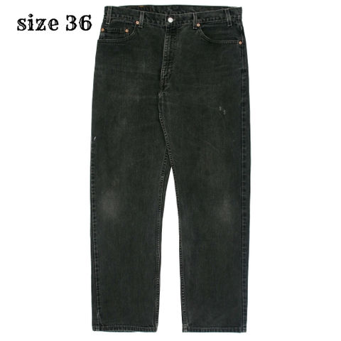 90s Levi's 505 Black Denim Jeans Size 36