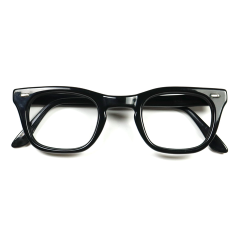 70s U.S. Military Issue Glasses ‘USS’ Frame - Black [46-26]