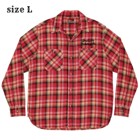 Indian Motorcycle Toyo Enterprise Flannel Shirt Size L