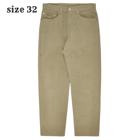 2000s Levi's 550 USA Beige Denim Jeans Size 32