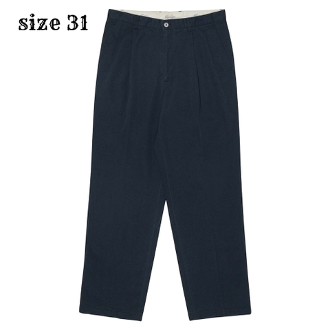 Lacoste Navy Pleated Trousers Size 31