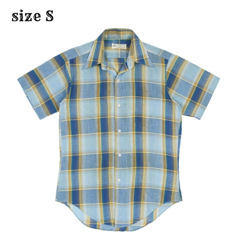 80s KMart Vintage Short-sleeve Plaid Shirt Size S