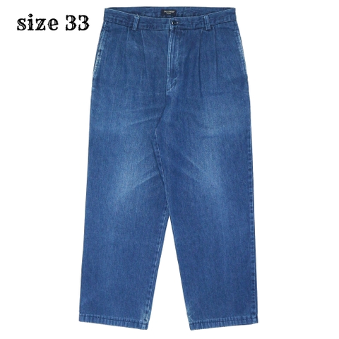 2000s Dockers Pleated Denim Trousers Size 33