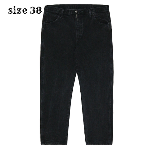 00s Rustler Black Denim Worker Jeans Size 38