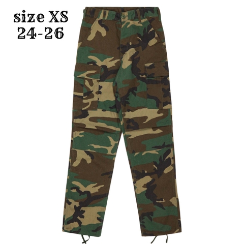 Rothco Woodland Camo Combat Trousers Size XS