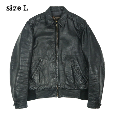 Vintage 60s Sears Oakbrook Sportwear Leather Jacket Size L