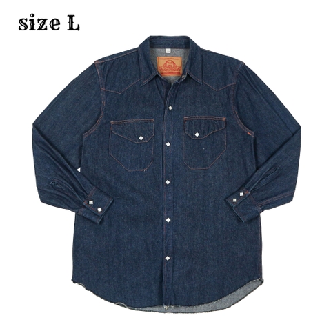 Standard Style Shop Rodeo Uncle Denim Western Shirt Size L