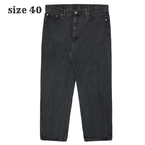 2010s Levi's 550 Black Denim Jeans Size 40