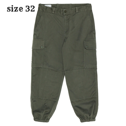 Vtg French Army Olive Green Uniform Pants Size 32
