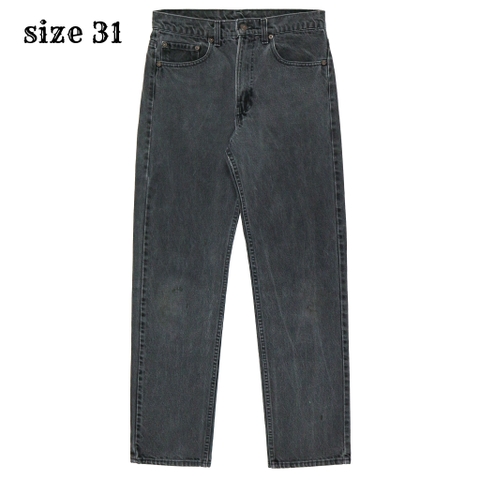 90s Levi's 505 Faded Black Denim Jeans Size 31
