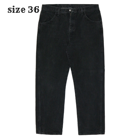 00s Rustler Black Denim Worker Jeans Size 36