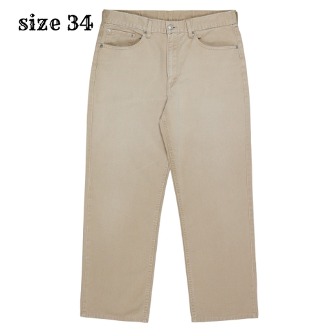 00s Levi's 533 Beige Denim Jeans Size 34