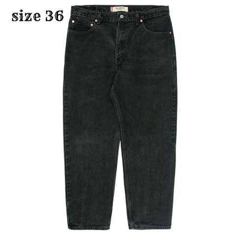 2000s Levi's 550 USA Black Denim Jeans Size 36