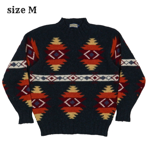 Ruff Hewn Native Pattern Wool Sweater Size M