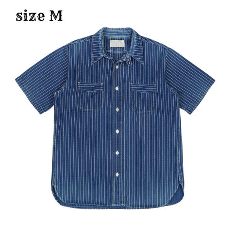 Sugar Cane Japan Wabash Stripe Work Shirt Size M