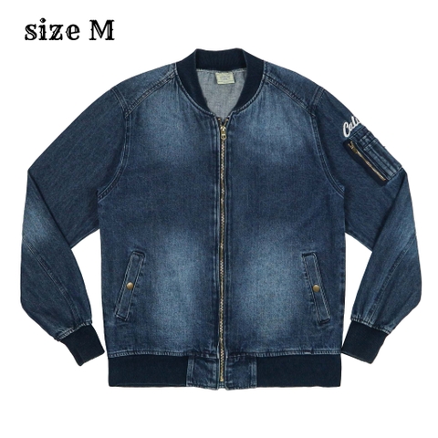 Kailua Bay Supply Denim Bomber Jacket Size M