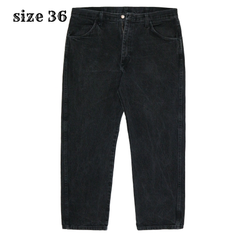 00s Rustler Black Denim Worker Jeans Size 36