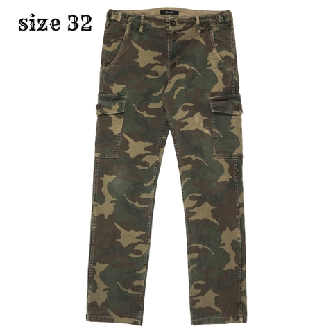Johnbull Herringbone Camo Cargo Pants Size 32