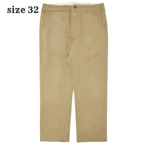 Beams Japan Military Khaki Trousers Size 32