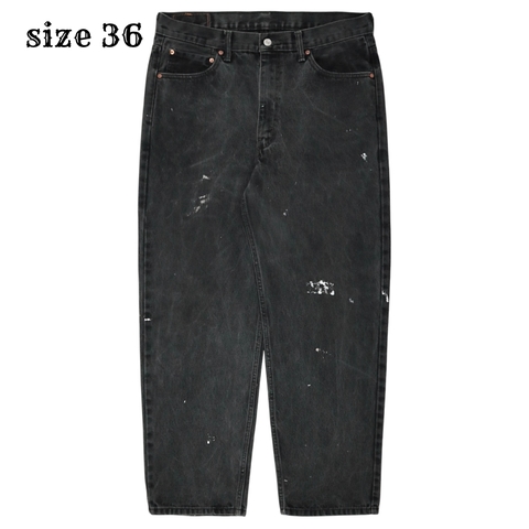 2010s Levi's 550 Black Denim Jeans Size 36