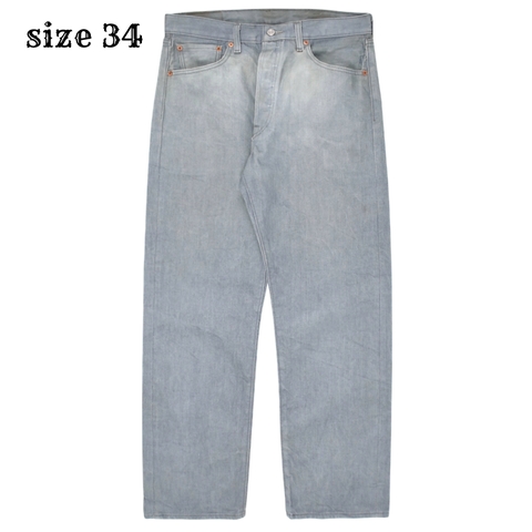 2020s Levi's 501 Grey Denim Jeans Size 34