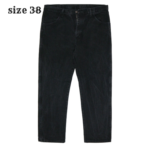 00s Rustler Black Denim Worker Jeans Size 38